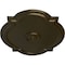 Ekena Millwork Waltz Ceiling Medallion (Fits Canopies up to 4 1/2"), 21 1/4"W x 17 3/8"H x 1"P, Green Gold CM21WAGGS - alternate 2